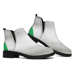 Irish Flag Print Flat Ankle Boots