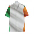 Irish Flag Print Hawaiian Shirt