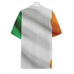 Irish Flag Print Hawaiian Shirt