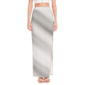 Irish Flag Print High Slit Maxi Skirt