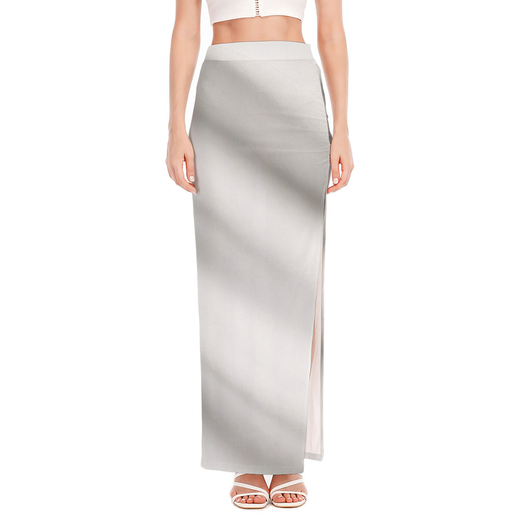 Irish Flag Print High Slit Maxi Skirt