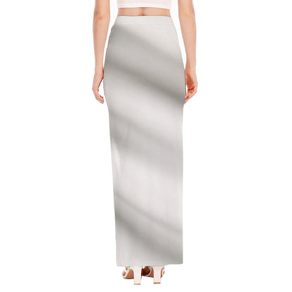 Irish Flag Print High Slit Maxi Skirt