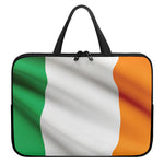Irish Flag Print Laptop Sleeve With Handle