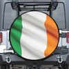 Irish Flag Print Leather Spare Tire Cover