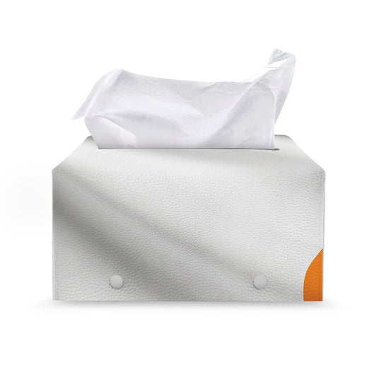Irish Flag Print Leather Tissue Box Cover