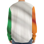 Irish Flag Print Long Sleeve Baseball Jersey