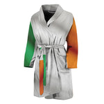 Irish Flag Print Men's Bathrobe