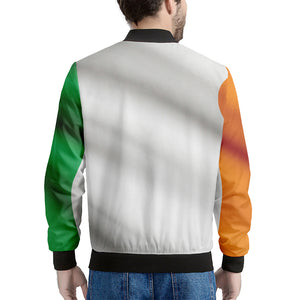 Irish Flag Print Men's Bomber Jacket