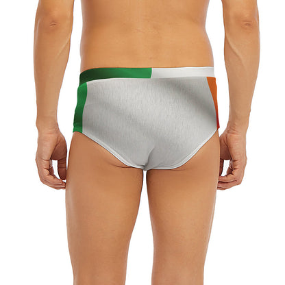 Irish Flag Print Men's Briefs