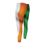 Irish Flag Print Men's Compression Pants