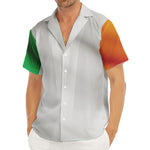 Irish Flag Print Men's Deep V-Neck Shirt