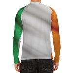 Irish Flag Print Men's Long Sleeve Rash Guard