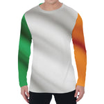Irish Flag Print Men's Long Sleeve T-Shirt