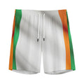 Irish Flag Print Men's Athletic Shorts