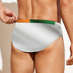 Irish Flag Print Men's Swim Briefs
