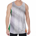 Irish Flag Print Men's Velvet Tank Top