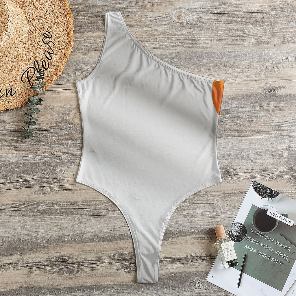 Irish Flag Print One Shoulder Bodysuit