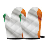 Irish Flag Print Oven Mitts