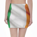 Irish Flag Print Pencil Mini Skirt