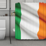 Irish Flag Print Polyester Shower Curtain