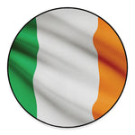 Irish Flag Print Round Floor Mat