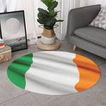 Irish Flag Print Round Rug