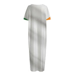 Irish Flag Print Short Sleeve Long Nightdress