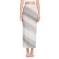 Irish Flag Print Side Slit Maxi Skirt