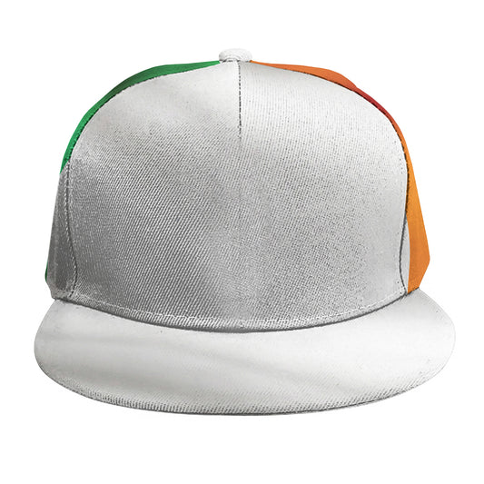 Irish Flag Print Snapback Cap