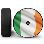 Irish Flag Print Tire Cover With Camera Hole