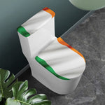 Irish Flag Print Toilet Lid And Tank Cover Set