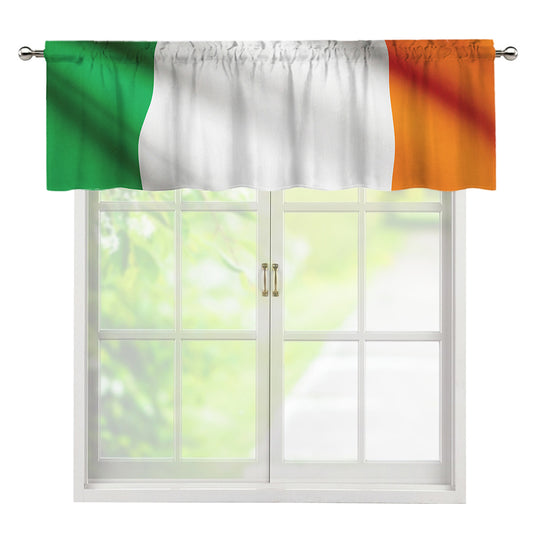 Irish Flag Print Window Valance