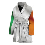 Irish Flag Print Women's Bathrobe