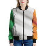 Irish Flag Print Women's Bomber Jacket