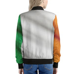 Irish Flag Print Women's Bomber Jacket