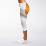 Irish Flag Print Women's Capri Leggings