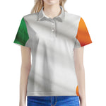 Irish Flag Print Women's Polo Shirt