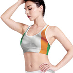 Irish Flag Print Women's Sports Bra