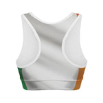 Irish Flag Print Women's Sports Bra
