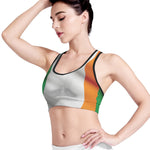 Irish Flag Print Women's Sports Bra