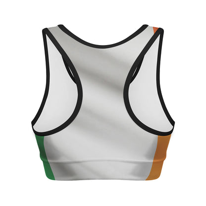 Irish Flag Print Women's Sports Bra