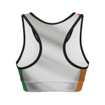 Irish Flag Print Women's Sports Bra