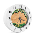 Irish Four Leaf Clovers Wood Print Alarm Clock