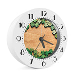Irish Four Leaf Clovers Wood Print Alarm Clock