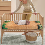 Irish Four Leaf Clovers Wood Print Baby Crib Sheet