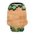 Irish Four Leaf Clovers Wood Print Baby Seat Cover