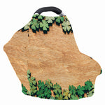 Irish Four Leaf Clovers Wood Print Baby Seat Cover