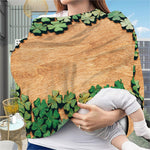 Irish Four Leaf Clovers Wood Print Baby Seat Cover