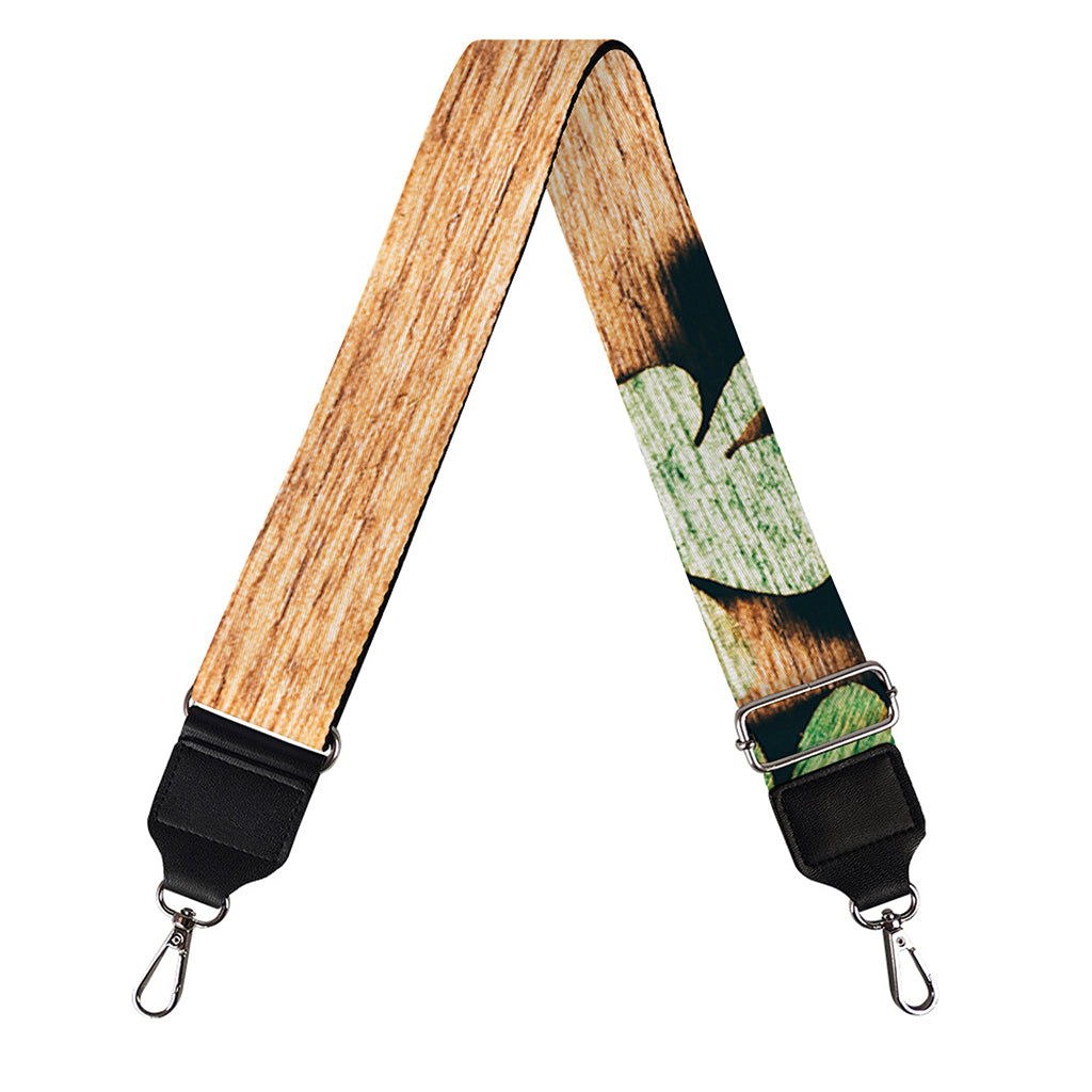 Irish Four Leaf Clovers Wood Print Bag Strap