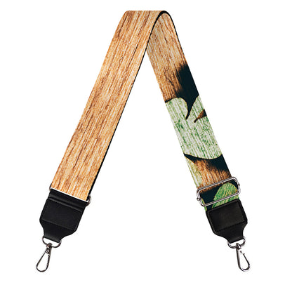 Irish Four Leaf Clovers Wood Print Bag Strap